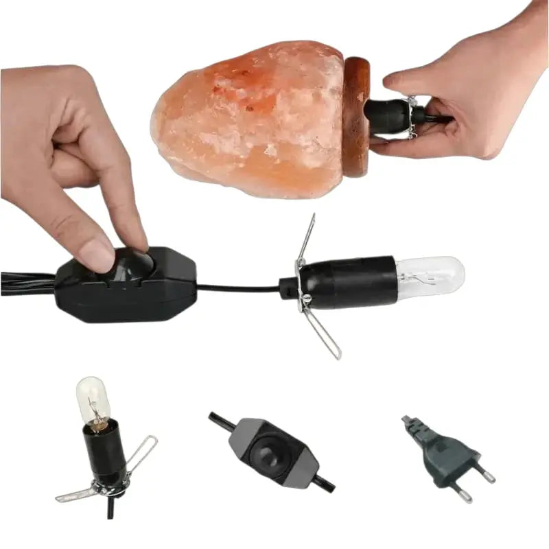 Himalayan Salt Lamp Replacement Cable & Bulb — Compatible Spare Parts