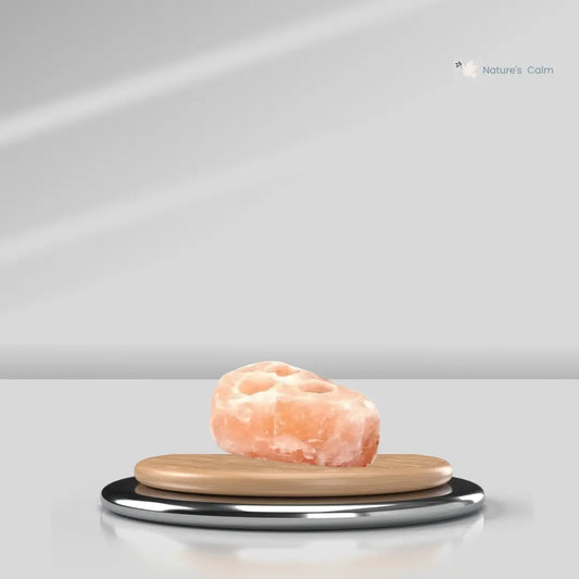 Himalayan Pink Salt Candle Holder — Triple Tealight (3 Holes)